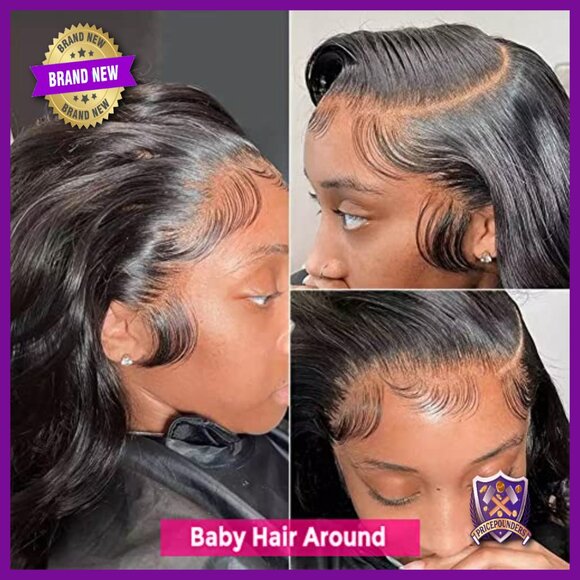 HD Lace Front Wig Human Hair 26in Straight Pre Plucked Baby Hair main image 6